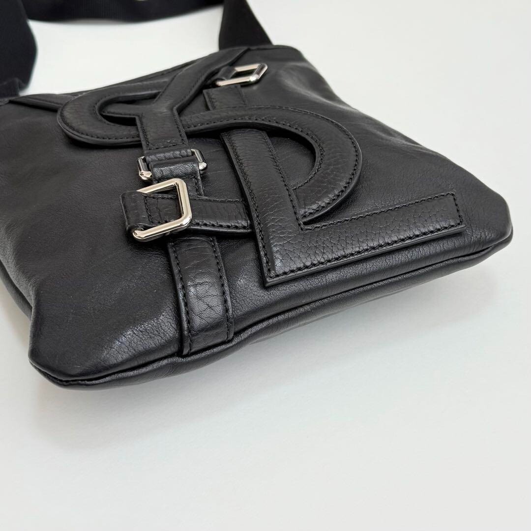 Borsa messenger YVES SAINT LAURENT YSL Limited rive gauch Vavin pelle nera JP