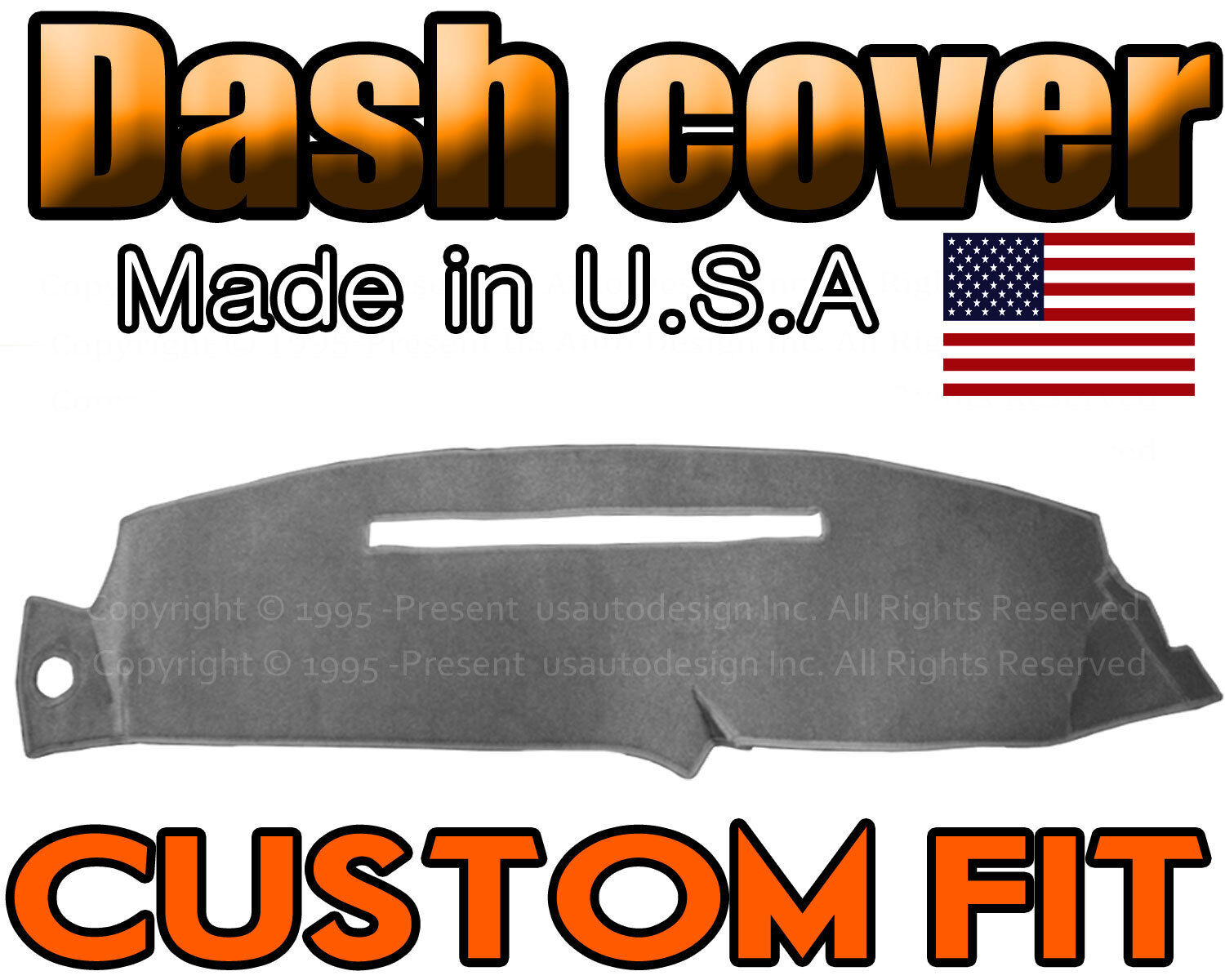 Fits 1997-1999 GMC YUKON DASH COVER MAT DASHBOARD PAD / CHARCOAL