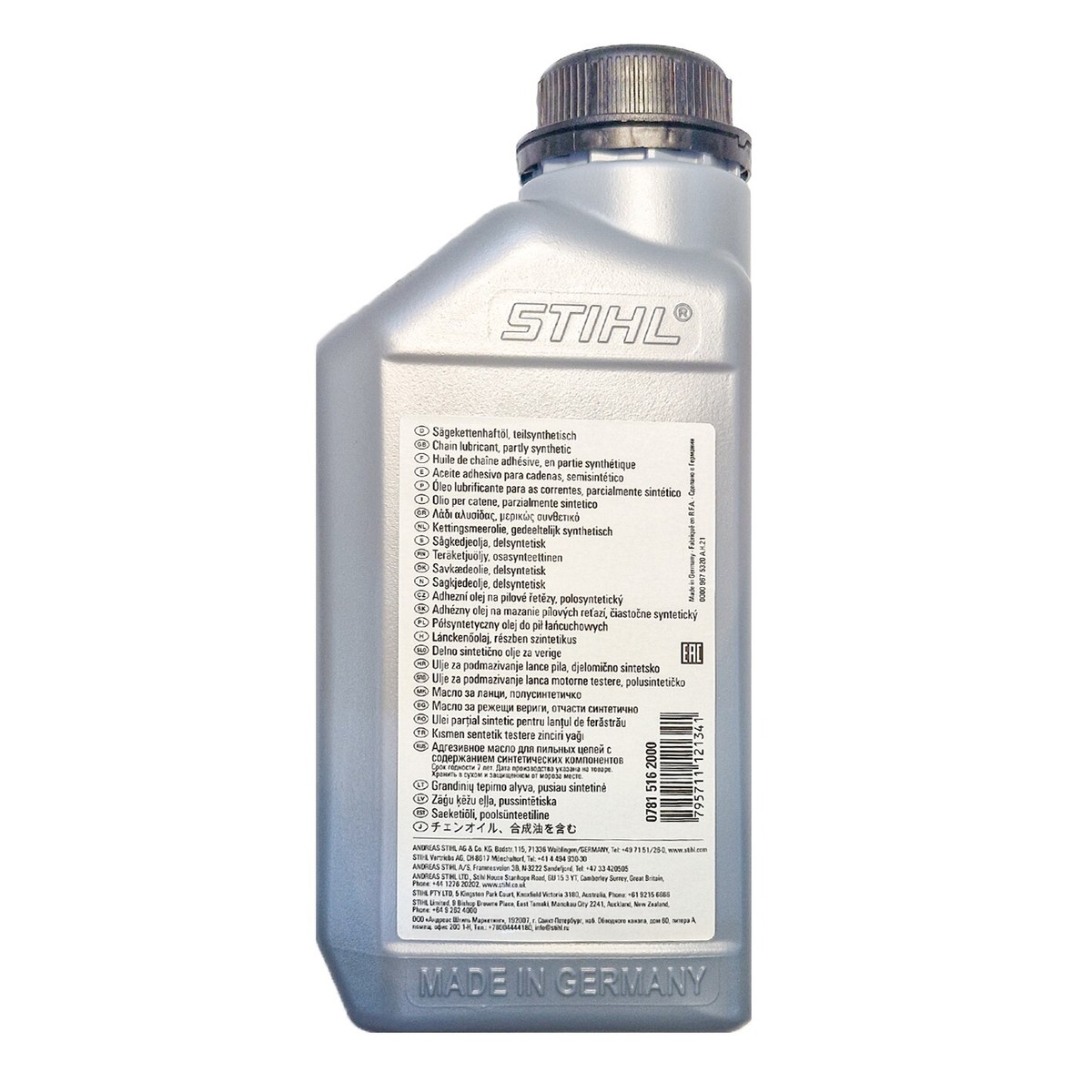 STIHL SYNTH PLUS Professional Chainsaw Bar & Chain Oil - 1 Litre Bottle, All-Season Lubrication