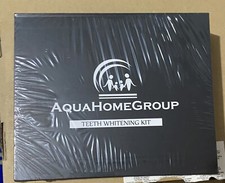 AquaHomeGroup Teeth Whitening Kit with LED Light Deluxe Whitening Set NEW