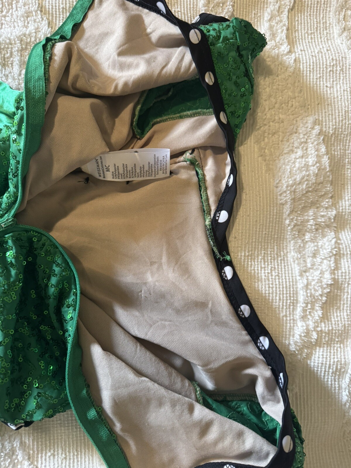 Weissman MC Green Dance Costume - image 5