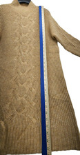 Charter Club Core fashion sweater dress camel size M   D004