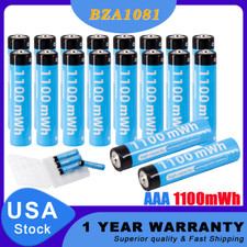 1.5V Rechargeable AAA Li-ion Lithium ion Batteries 1100mWh Battery  Case Lot