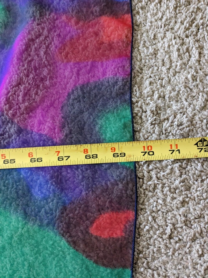 Sheer Long Scarf Or Head Covering Red Blue Green Purple Colorful