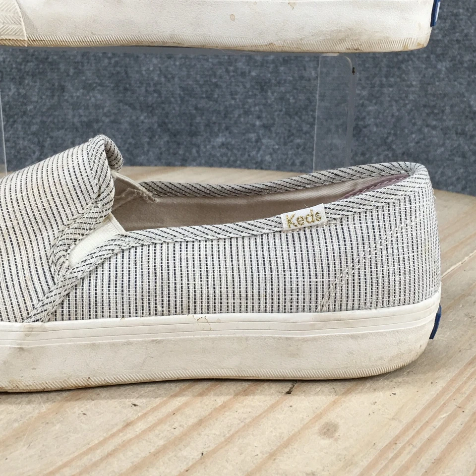 Zapatos Keds para mujer 8,5 dos pisos informales sin cordones WF64505 tela gris Foto 4 de 4