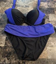 VINTAGE VENUS BIKINI / SWIMSUIT  BOTTOM SIZE 8 , BRA TOP SIZE C