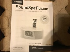 HoMedics SS-6510 SoundSpa Fusion Clock Radio with iPhone / iPod Docking