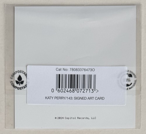 KATY PERRY * 143 * UK LIMITED 3x ALTERNATE ART CASSETTE + SIGNED ARTCARD * BN&M - Picture 4 of 16