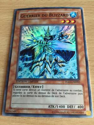Yu-Gi-Oh! Karte HA01-FR002 Blizzard Warrior (Super Rare) LIMITED EDITION
