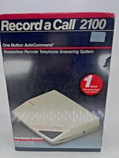 Record a call 2100 beeperless remote New Open Box telephone answering system