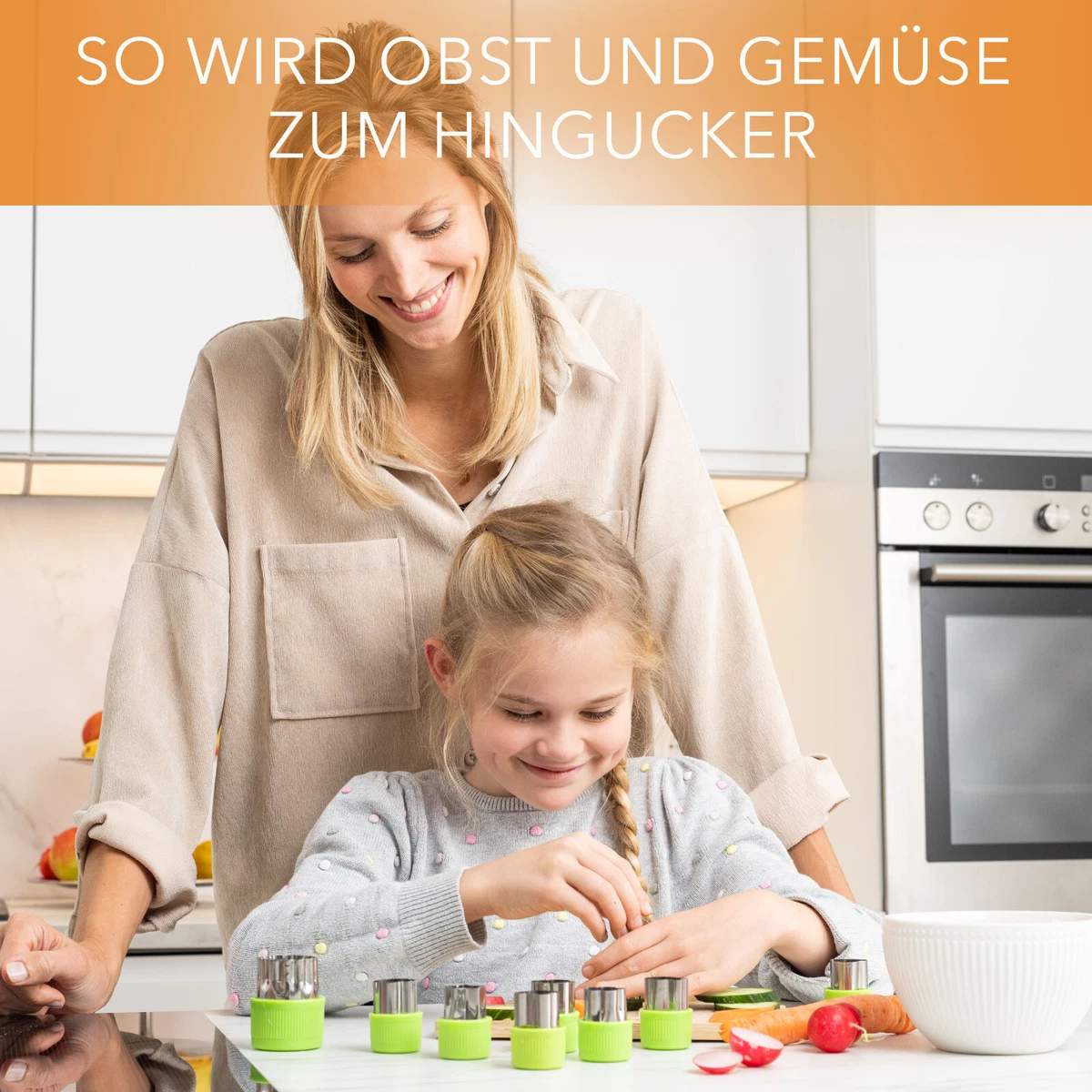 AVANA 9 Stück Edelstahl Ausstechformen Gemüse Obst Ausstecher Gemüseschneider