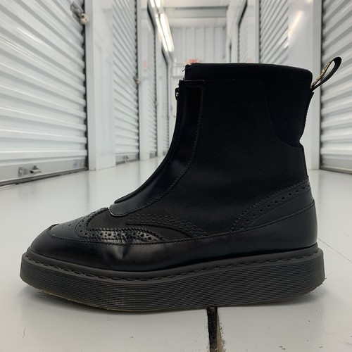 platform doc martens with zipper