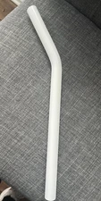 OLD SCHOOL BMX LAID BACK SEAT POST 4130 22.2mm 7/8" x 16" WHITE GT STYLE