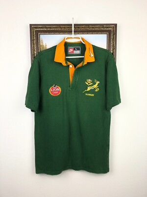 Vintage Nike 90's South Africa Springboks Rugby Jersey Mens Shirt