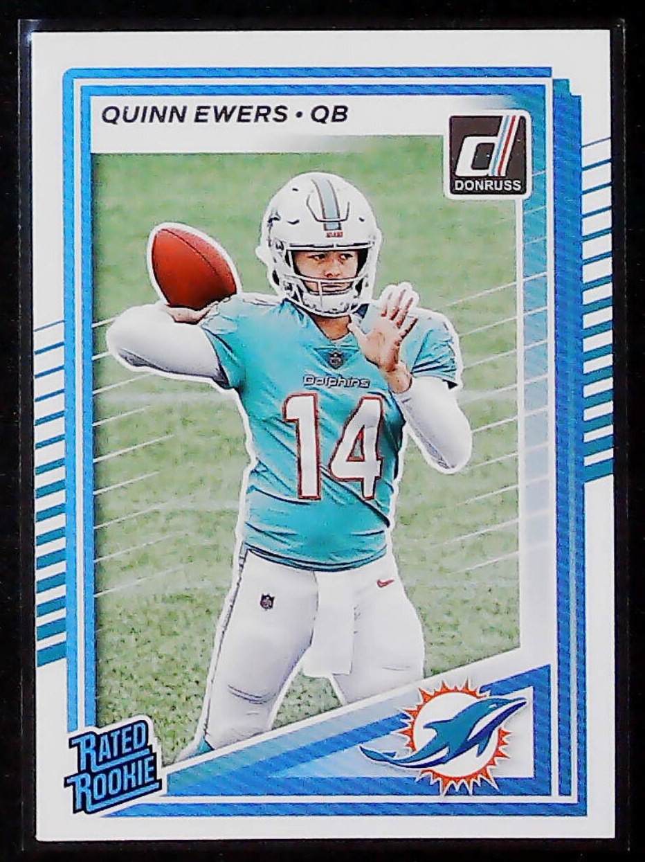 2025 Donruss Quinn Ewers RC #342 Miami Dolphins