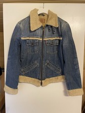 Levi's Jacke Jeansjacke Gr. S, Warm gefüttert, Vintage Denim mit KULT Waschung !