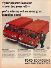 1965 Ford Econoline Print Ad Van And Supervan