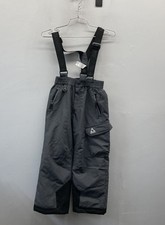 Gerry Kids Gray Insulated Snow Bibs Ski Pants Overalls Sz S 7/8