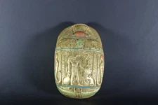 RARE ANCIENT EGYPTIAN ROYAL Scarab Symbol Anubis Pharaonic Antique Mythology Bc
