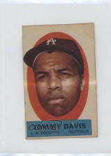 1963 Topps Peel-Offs Tommy Davis (Peeling Directions) 0n0