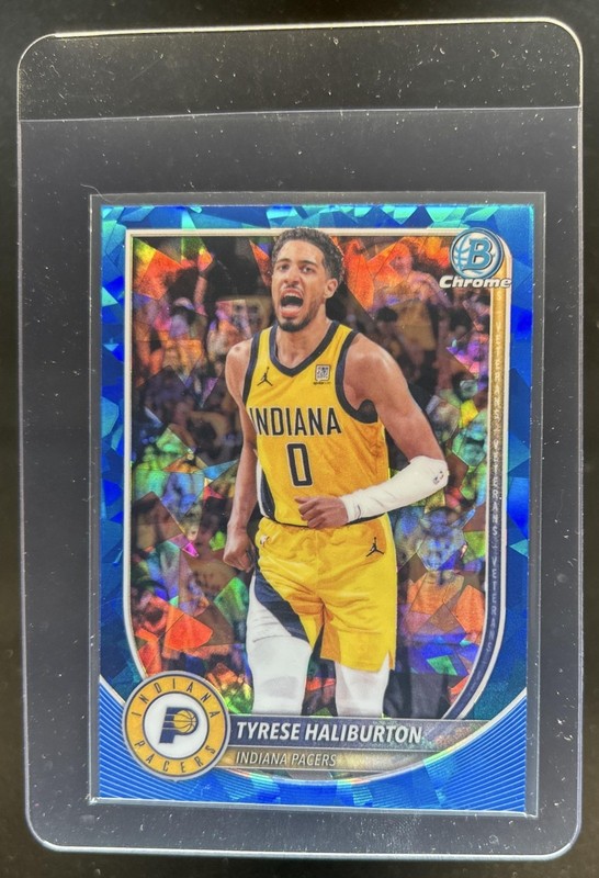 2025 Bowman Sapphire Tyrese Haliburton Chrome #BCV-77 Pacers