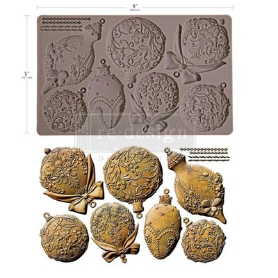 Silicone Molds for Resin ReDesign Prima SHIMMERING ORNAMENTS Clay Fondant Epoxy