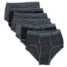 Fruit of the Loom Men's Fashion Pattern Briefs Underwear ( 6 Pack)