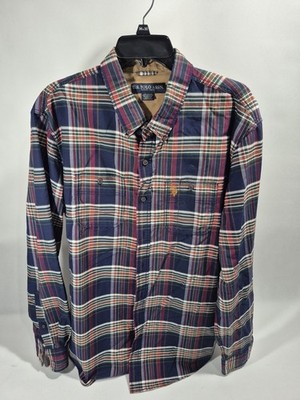 XL Dark Multicolor Plaid US Polo Assn. Button Down Long Sleeve Shirt