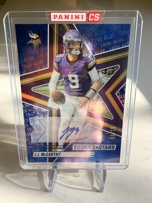 2025 Panini Rookies & Stars J.J. McCarthy Vikings #74 RC Auto 43/99 Sealed