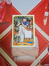 2024 Topps Series 1 Baseball 1989 Topps Baseball Relic Hunter Brown
