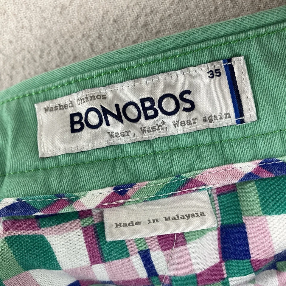 Bonobos Chino Shorts Mens 35 Chalky Mint Green Flat Front Casual 36x7 - Image 3 of 4