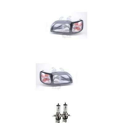Halogen Scheinwerfer Set H4 für Honda Civic VI Fastback inklusive Lampen