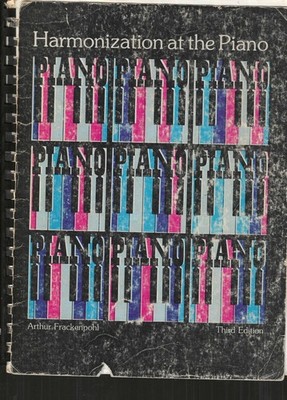 Harmonization at the Piano, 3rd Edition  Music Book By Arthur Frackenpohl