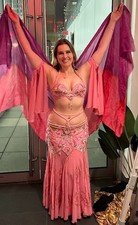 Pink Pharaonics of Egypt Professional Belly Dance Costume Used