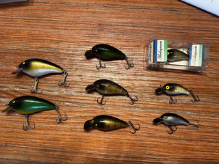 8 x Shakespeare Wobbler Big S Midi S und Little S vintage