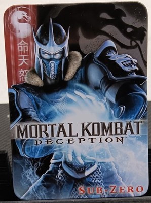 Mortal Kombat Deception Sub-Zero Collector's Series Bonus Metal Card