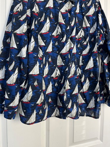 SEASALT Larissa BOOT / YACHT PRINT Langarm BIO BAUMWOLLE Shirt - UK 18 - Bild 2 von 6