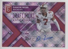 2018 Panini Elite Draft Picks Aspirations Purple 49/99 Damon Webb #230 Auto fm0