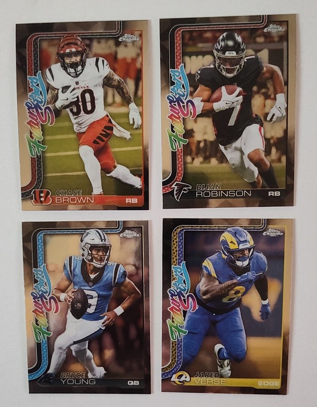 2025 Topps Chrome (Future Stars) Lot 4 (Bryce Young/Chase Brown)