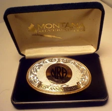 MONTANA SILVERSMITHS limited edit 125th NRA ANNIVERSARY 1996 BELT BUCKLE-228/525