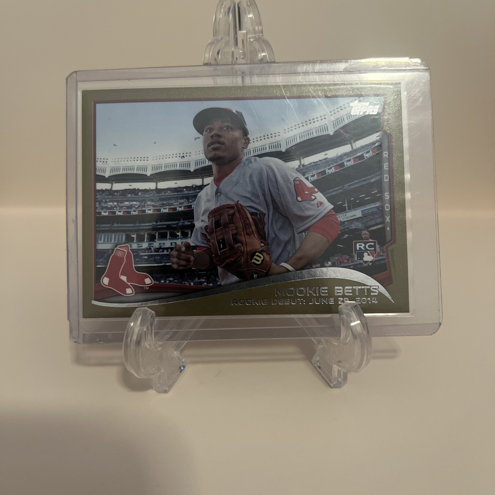 2014 Topps Update Series - Rookie Debut Mookie Betts #US-301 Gold /2014 (RC)