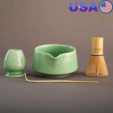 Premium Matcha Whisk Set Bamboo Whisk Bowl Spoon Sieve Traditional Tea Tools New