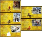 NEW ZEALAND 2005 Narnia, Lion…, Set of 5 Miniature Sheets on FDC