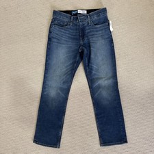 Old Navy Mens Straight 360 Stretch Blue Denim Jeans Size 28x28 BRAND NEW