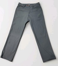 Lululemon Pants Mens Sz 32 Dark Gray Stretch Straight Leg Athletic Outdoor Pant