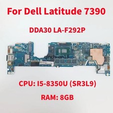 LA-F292P For Dell Latitude 7390 Motherboard CPU I5-8350U I7-8560U RAM 8GB/16GB