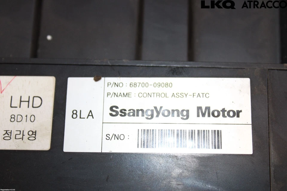 Centralina climatizzatore originale SSANGYONG ACTYON SPORTS I (QJ) 2009 - Immagine 3 di 3