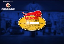 Gilmore Oil Filter Service Decal Sticker hot ...