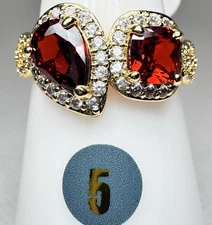 Size 5 Bomb Party January Ring - RG19438 Dazzling Confession - Gold Plated