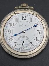 Antique 1914 Hamilton 992 Railroad Pocket Watch 21J Montgomery Dial RUNS